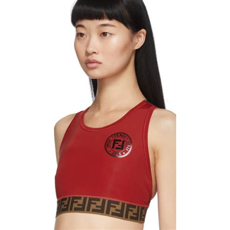 fendi sports bras|Fendi fendirama sports bra.